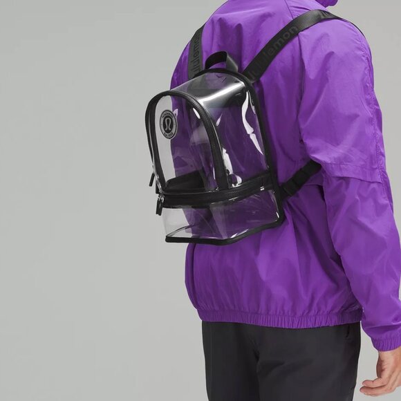Lululemon Clear Backpack Mini 10L Logo, Black - Picture 3 of 5